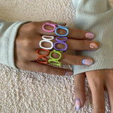 Geometric Metal Ring for Women