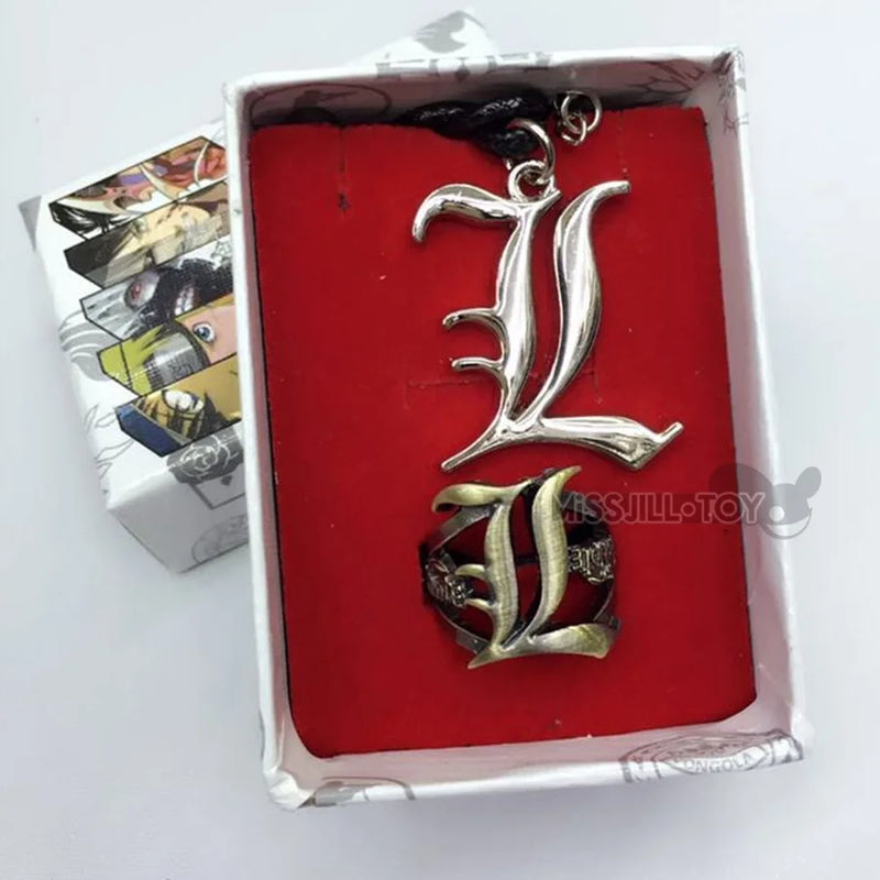 Death Note Logo Pendant Necklace with Box - Unisex Gift