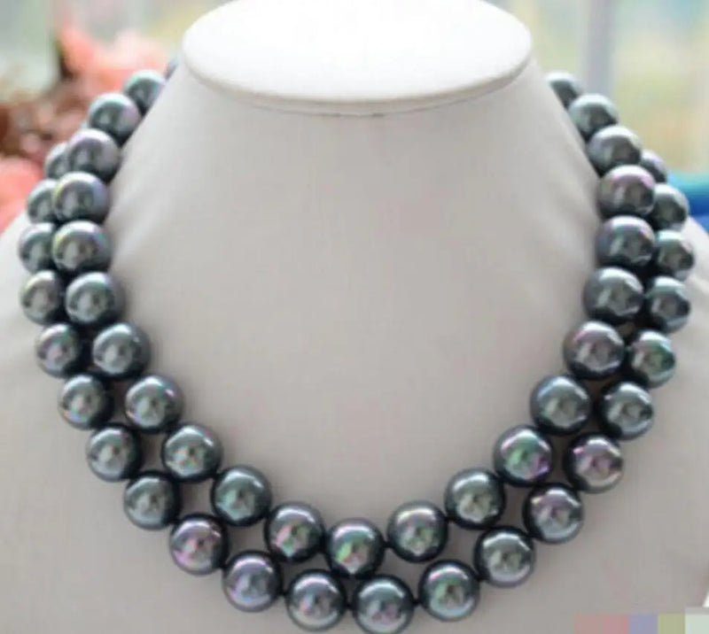 12MM Peacock South Sea Shell Pearl Necklace