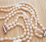 Bride 3-Strd Pearl Necklace - Wedding Jewelry