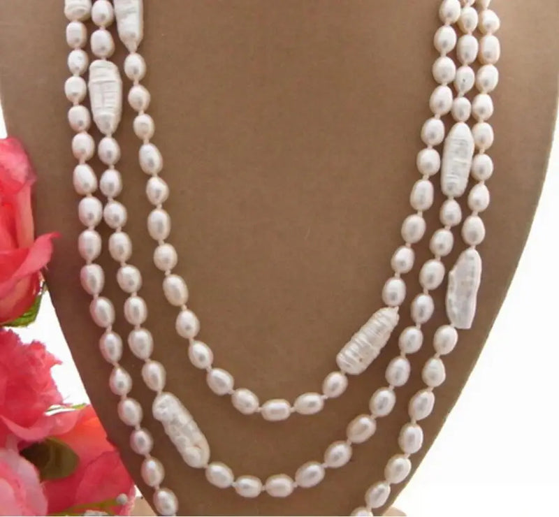 Bride 3-Strd Pearl Necklace - Wedding Jewelry