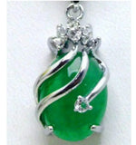 6 Color 13*18mm Stone/Zircon/Tiger Eye Jade Pendant