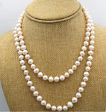8-9mm Akoya Freshwater Cultured Pearl Necklace 32inch
