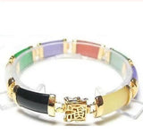 EXQUISITE MULTI-COLOR Selling Jadeite FORTUNE BRACELET