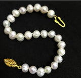 Freshwater Cultured Pearl Women Bracelet Charm Jewelry