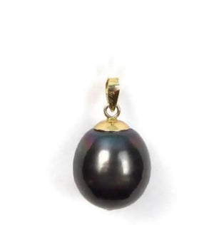 Tahitian Pearl Pendant Necklace Yellow