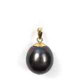Tahitian Pearl Pendant Necklace Yellow