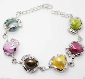 10-11MM Baroque Pearl Beads Crystal Bracelet