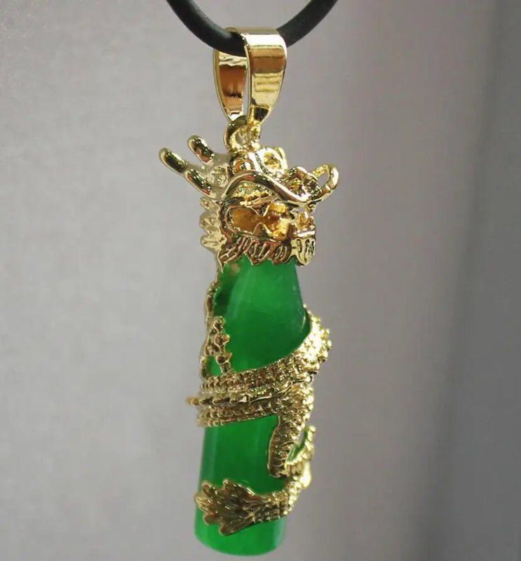 Chinese Wind Cylinder Jewelry Dragon Pendant Necklace