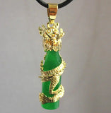 Chinese Wind Cylinder Jewelry Dragon Pendant Necklace