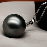 Tahitian Shell Pearl Pendant Necklace 16mm Natural Jewelry
