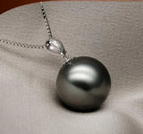 Tahitian Shell Pearl Pendant Necklace 10-11mm - Gorgeous Jewelry