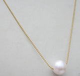 AAA 11-12mm South Sea Pearl Pendant + Necklace