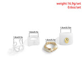 Irregular Shaped Acrylic Suit Ring Sweet Chain Open Hand Ornament Female