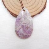 Hand Carved Purple Lace Agate Rhodonite Pendant Beads