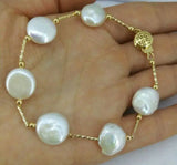 Baroque South Sea Pearl Bracelet 7.5-8 inch Clasp