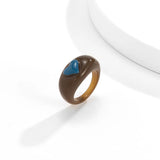 Sweet Wind Macarone Peach Heart Ring