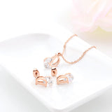 Zircon Letters Necklace, Titanium Steel Chain Accessories