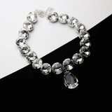 Birthstone Water Drop Pendant Necklace for Women