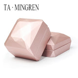 LED Jewelry Box with Velvet Interior - Diamond Ring Box