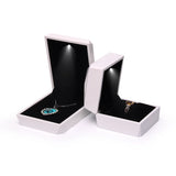 LED Jewelry Box with Velvet Interior - Diamond Ring Box