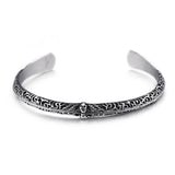 Skull Head Bracelet Gothic Punk Rock Opening Bracelet