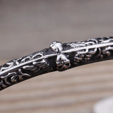 Skull Head Bracelet Gothic Punk Rock Opening Bracelet