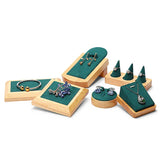Wooden Jewelry Display Stand for Earrings, Necklace, Rings