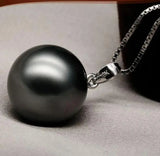 Tahitian Shell Pearls Pendant Necklace 16mm Natural