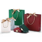 Jewelry Handbag Paper Bag with Ribbon, Customizable Print