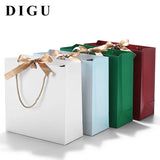 Jewelry Handbag Paper Bag with Ribbon, Customizable Print