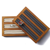 Wood Jewelry Plate Ring Display Storage Rack