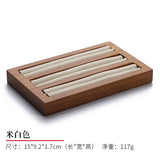 Wood Jewelry Plate Ring Display Storage Rack