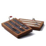 Wood Jewelry Plate Ring Display Storage Rack