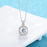 Crystal Zircon Diamond Pendant Clavicle Chain Necklace