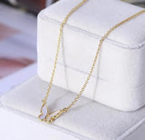 Butterfly Shape Mother Shell Necklace