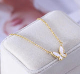 Butterfly Shape Mother Shell Necklace