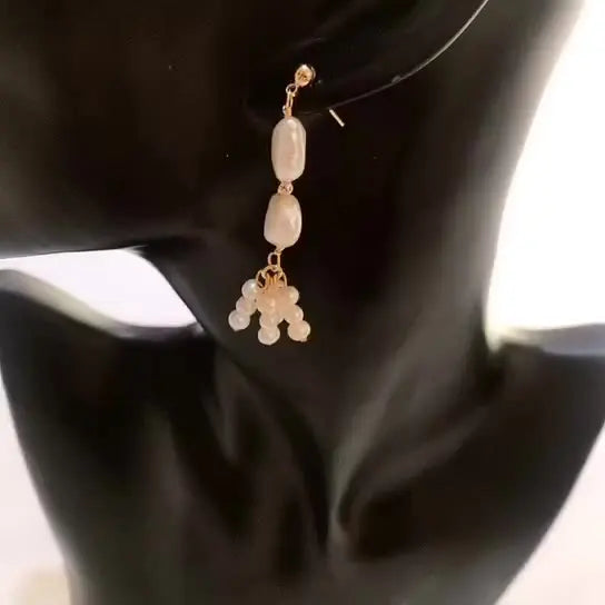 Keshi Pearl Potato Earrings for Women