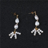 Keshi Pearl Potato Earrings for Women
