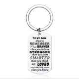 Engraved To MY Daughter Stainless Steel key Holder Keyring