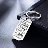 Engraved To MY Daughter Stainless Steel key Holder Keyring