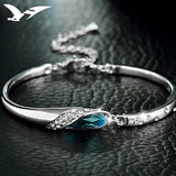 Zircon Crystal Bracelet 925 Sterling Silver