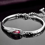 Zircon Crystal Bracelet 925 Sterling Silver