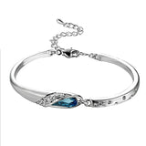 Zircon Crystal Bracelet 925 Sterling Silver