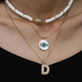 Bubble Pendant Letters Necklace Charm Hip Hop Jewelry