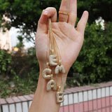 Bubble Pendant Letters Necklace Charm Hip Hop Jewelry