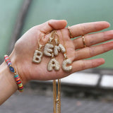 Bubble Pendant Letters Necklace Charm Hip Hop Jewelry