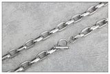 Square OT Buckle Punk Hip Hop Stainless Steel Necklace