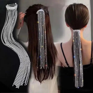 Rhinestone Tassel Hairpin Crystal Jewelry Accessory