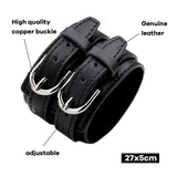 Wide Leather Bracelet for Men Vintage Punk Jewelry